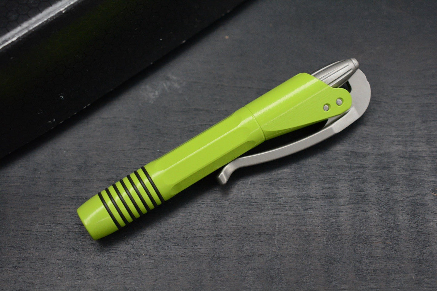RARE Microtech Siphon II Stainless Tactical Pen Apocalyptic Green SN1060 10/2016
