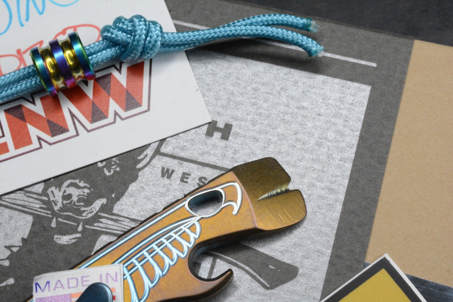 NEW Lynch Northwest V2.7 Double Wing Makers Choice Ano Pry w/ Custom Bead & COA