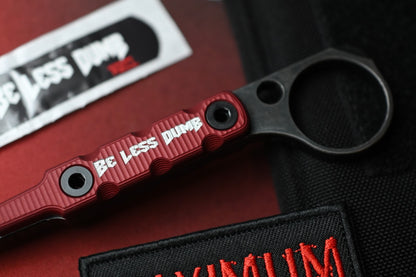 RARE TKELL Dragonfly Be Less Dumb Edition - Red Ano Aluminum / Apocalyptic AEBL