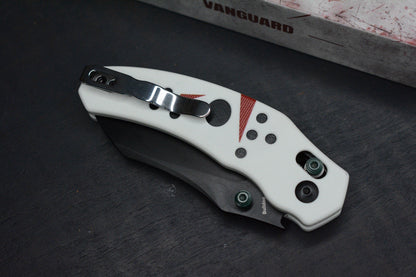 NEW Kizer Knives Bulldog “Jason” White G-10 - Halloween Special Edition EXC