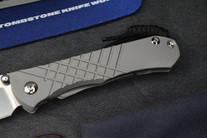 NEW Chris Reeve Umnumzaan - Glass Blasted / Drop Point Magnacut w/ Leather Sheath