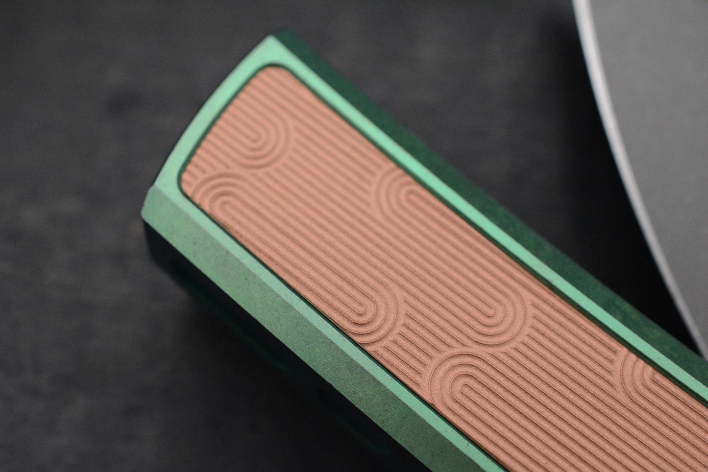 RARE++ Chaves Custom EXC Scapegoat - Green Ano Ti / Copper Magnetic Inlay 1/50