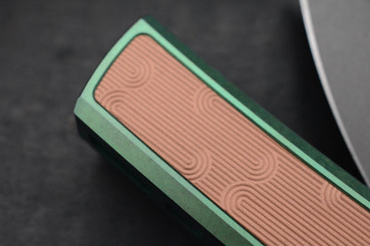 RARE++ Chaves Custom EXC Scapegoat - Green Ano Ti / Copper Magnetic Inlay 1/50