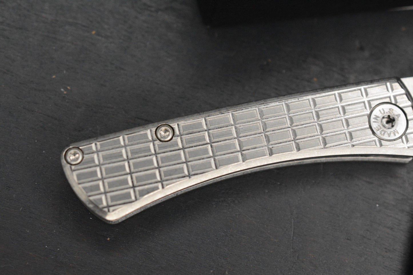 NEW American Blade Works EXC Slipjoint - Frag Ti Hdle / MagnaCut w/ MEFP Patch