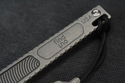 NEW Nice Guy Machine Co FAFO Ti Pry Bar NGMCo w/ F.O From The Grave Bead