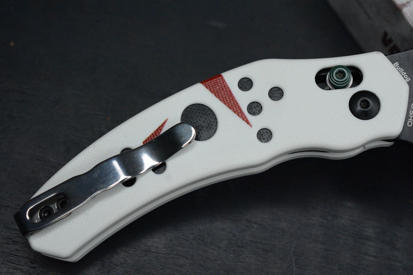 NEW Kizer Knives Bulldog “Jason” White G-10 - Halloween Special Edition EXC