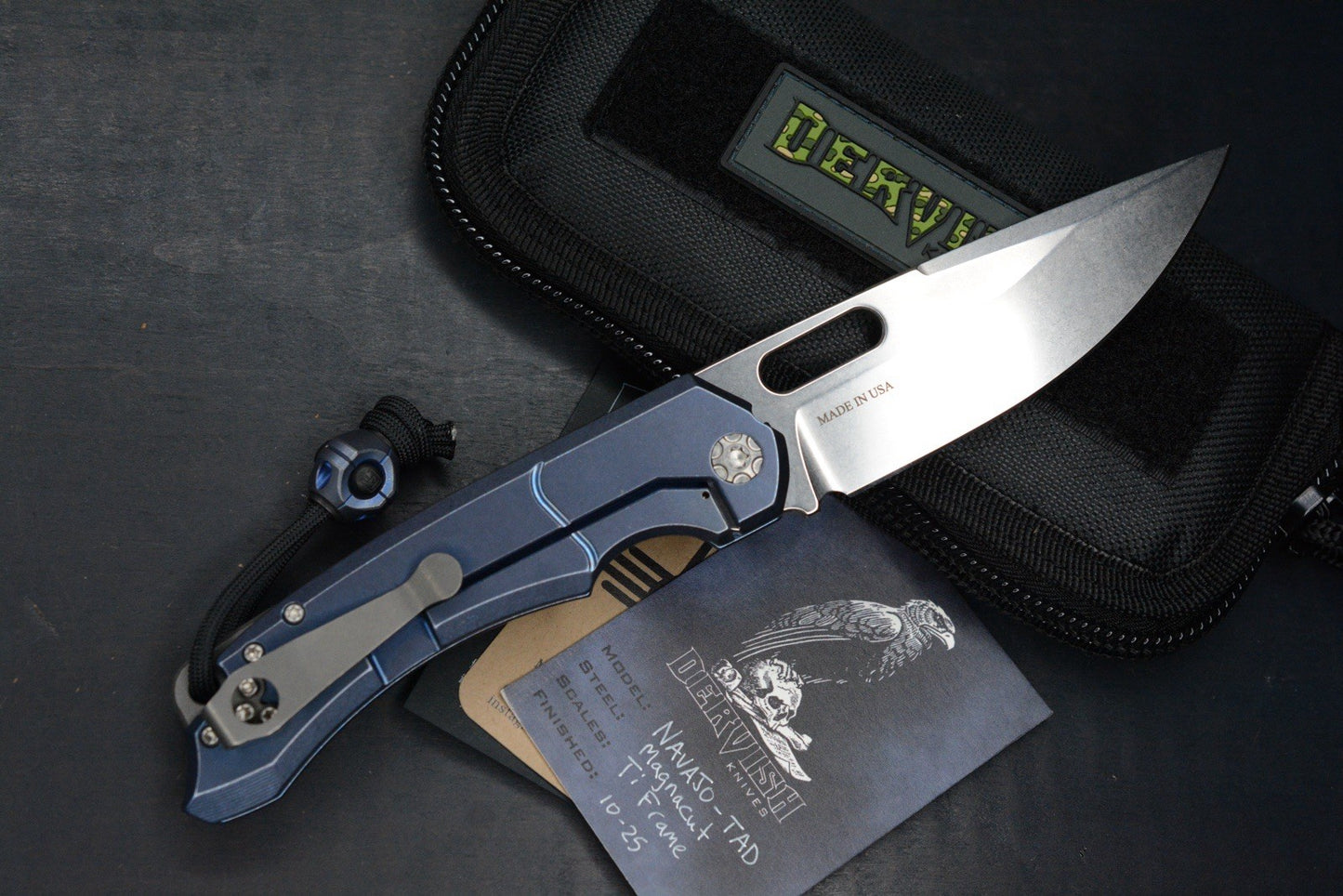 RARE Dervish x Triple Aught Navajo Triple Fuller Blue Ano - Magnacut w/ CMW Bead