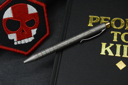 NEW Triple Aught Design x Aerocrafted Retract Pen Topo Tad Edition w/Mean Skull