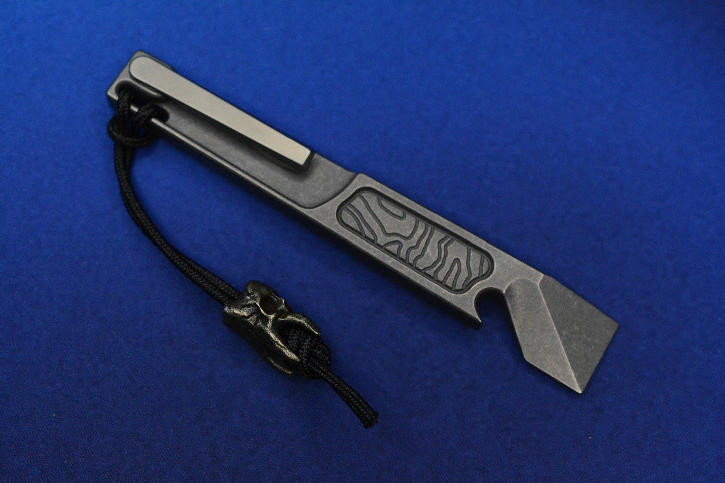 NEW Nice Guy Machine Co x Triple Aught - Side Piece TAD Ed Mean Skull Ti Pry