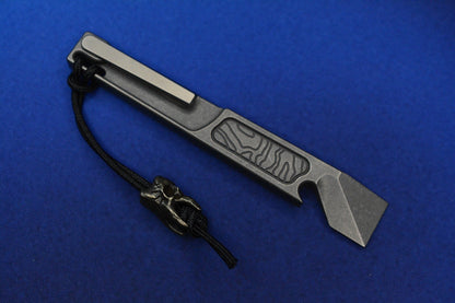 NEW Nice Guy Machine Co x Triple Aught - Side Piece TAD Ed Mean Skull Ti Pry
