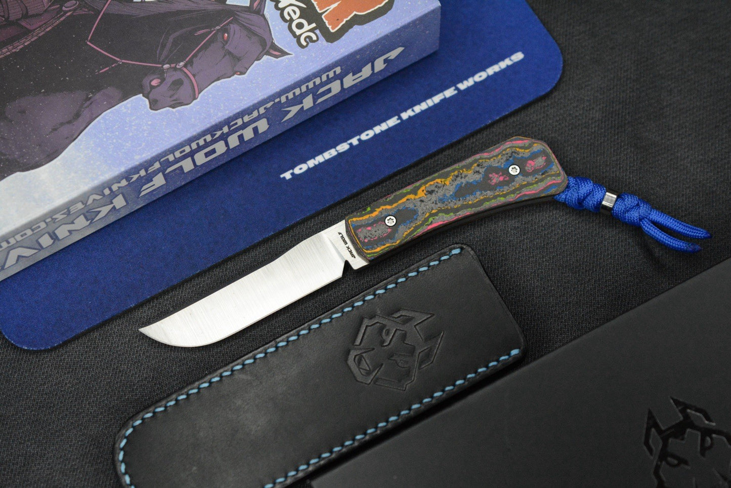NEW Jack Wolf Pioneer Jack FIXedc - 80s Camo Carbon / S90V w/ Sheath