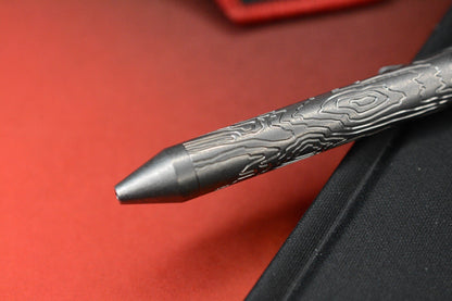 RARE Triple Aught Fellhoelter Ti-Bolt Custom Topo Titanium Pen w/Skull TAD Patch