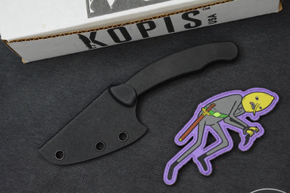 RARE Ed’s Manifesto & Kopis Designs Elvia Field Knife - Black / Acid Stonewash