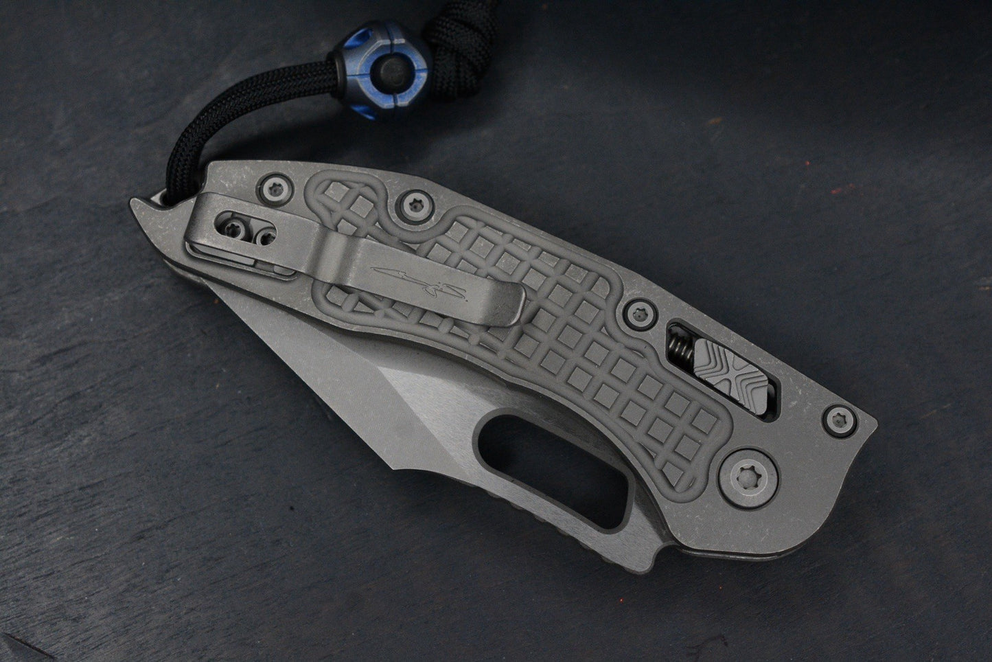 NEW Microtech Manual Stitch Marfione Select - Full Ti/ Frag w/ CMW Bead & Patch