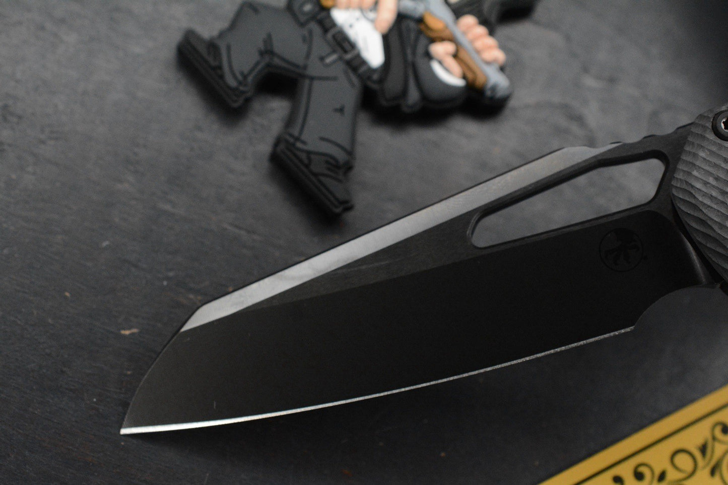 NEW Microtech MSI RAM-LOK Carbon Fiber SHADOW Black DLC w/ John Wick Pack & Bead