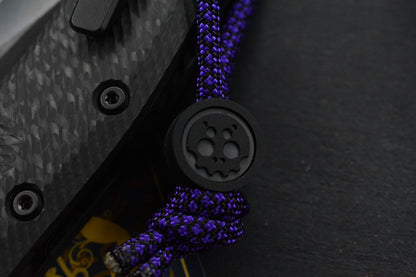 NEW Microtech Amphibian Ram Lok CF SHADOW w/ Playge Skall Bead & Wick Pack