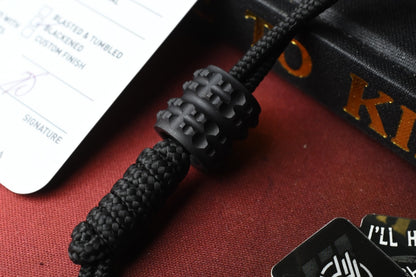 NEW Griffin Combat M990 Full Size Lanyard Bead - Blackened Ti Tread Pattern