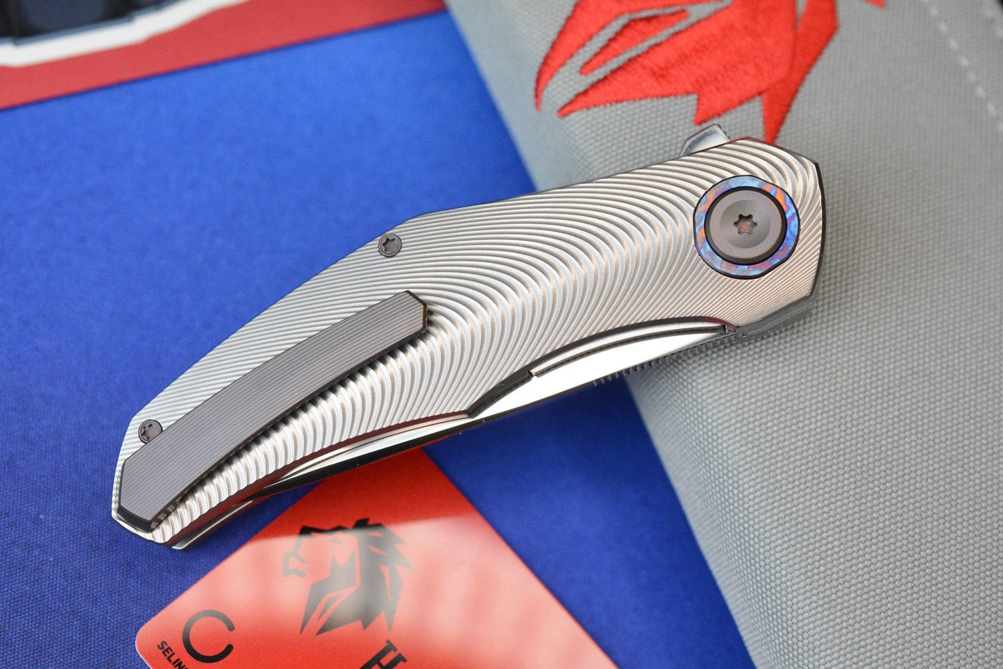 NEW Holt Blade Works Renegade - Ridgeback Ti/ Black Timascus / Ano HDW w/ COA