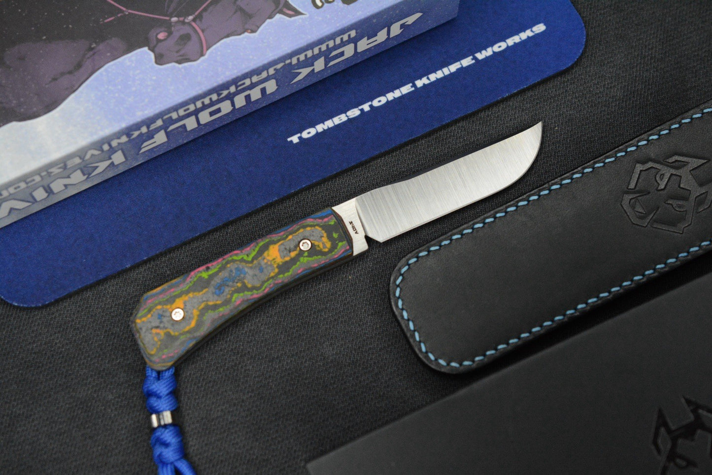 NEW Jack Wolf Pioneer Jack FIXedc - 80s Camo Carbon / S90V w/ Sheath