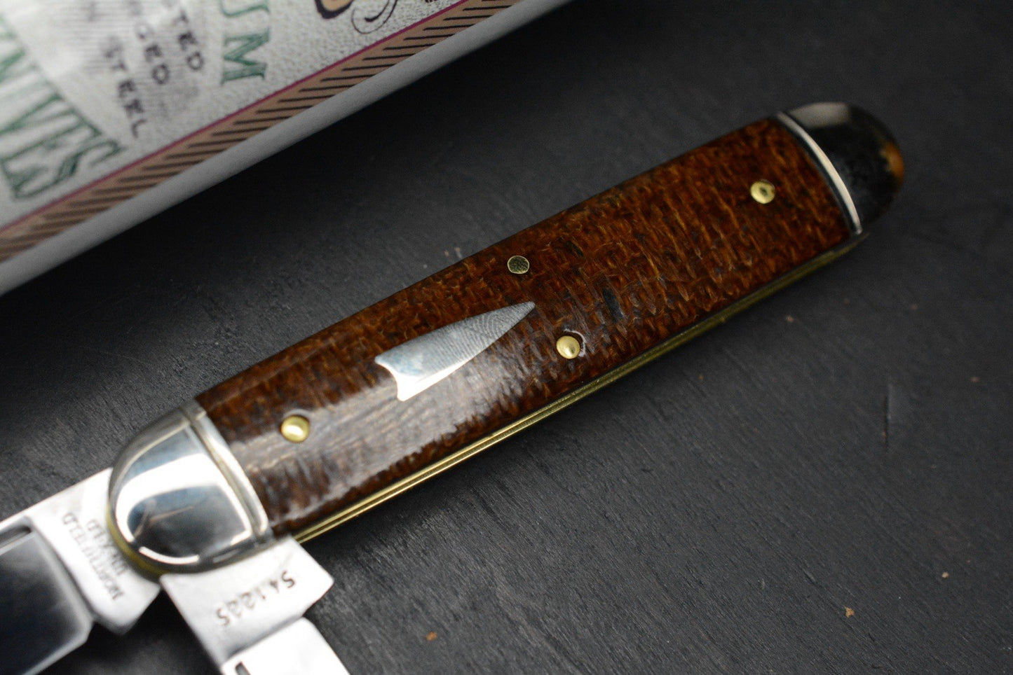 NEW Great Eastern Cutlery Northfield - Jumbo Stockpen Jack Brown Burlap Micarta