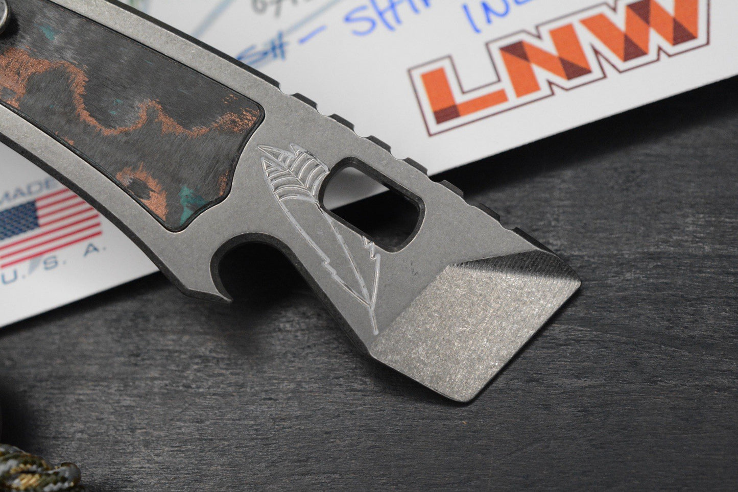 NEW Lynch NW x Urban EDC Best Case Scenario 2.0 Ti Shipwreck Inlay w/ TKW Bead