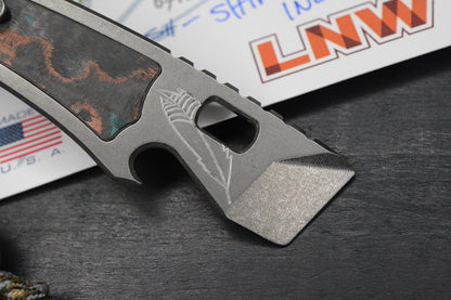 NEW Lynch NW x Urban EDC Best Case Scenario 2.0 Ti Shipwreck Inlay w/ TKW Bead