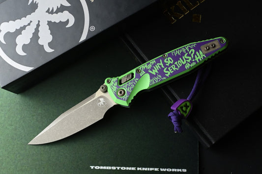 NEW Microtech Socom Ram-Lok - Joker Apocalyptic Bronze S/E w/ Wkrmn Bead