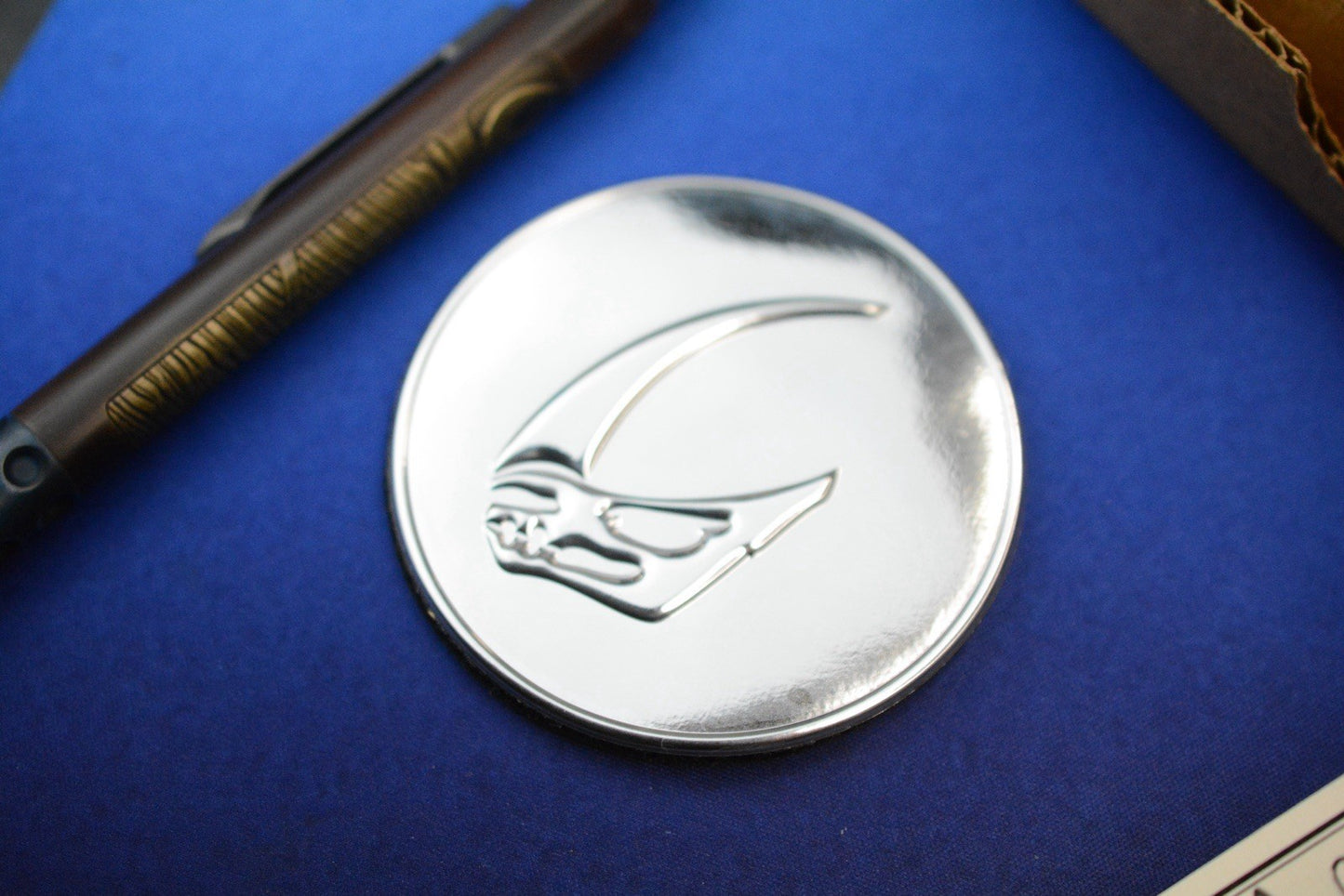 RARE BLACKSIDE Customs BSC-P Pen Mandalorian - Naval Brass /Beskar Engraved