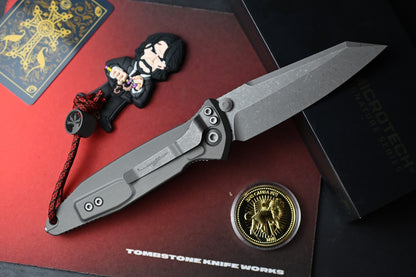 Microtech Socom Elite Warcom w/ Natural Clear Handles & Apocalyptic w/ Wick Pack