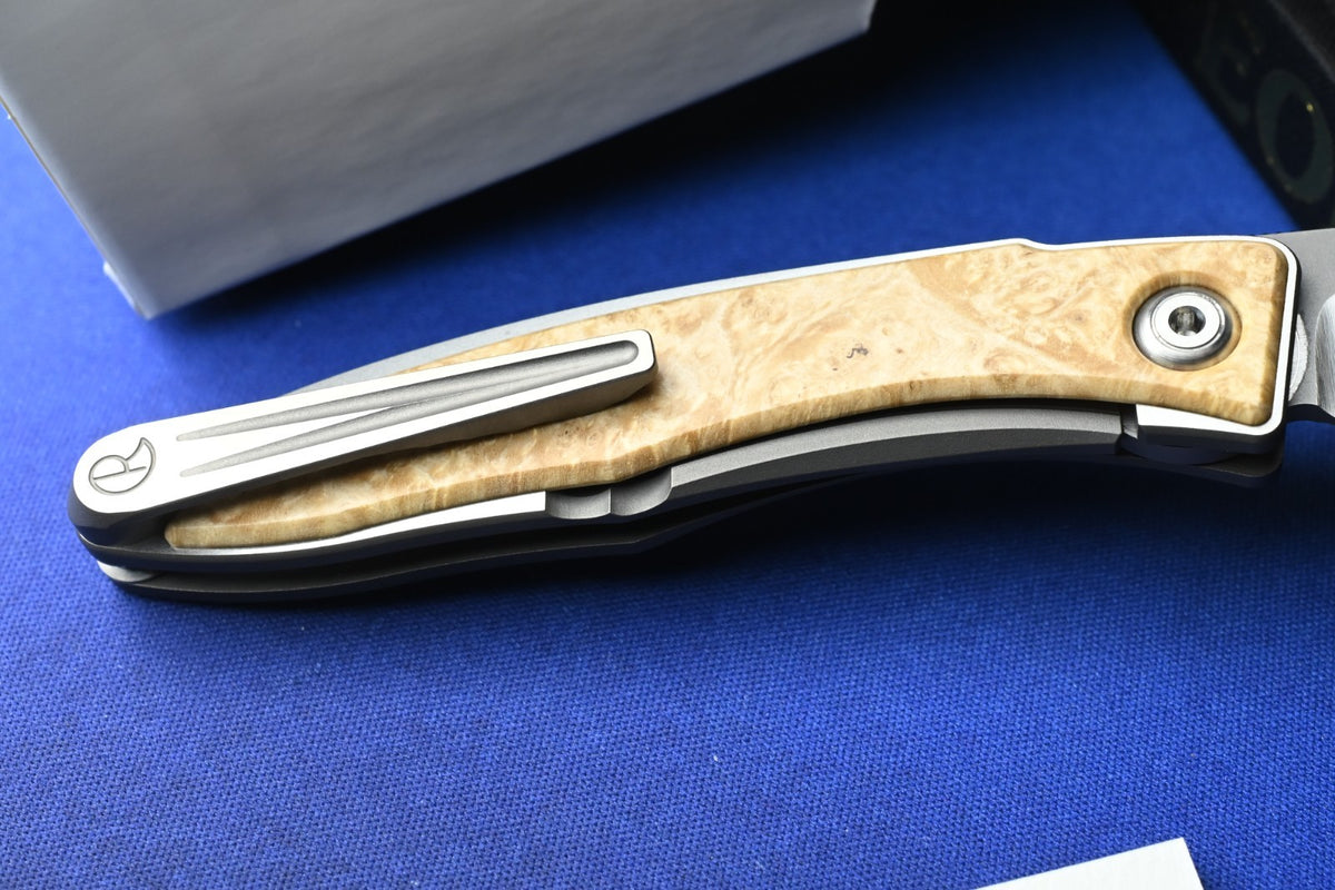 RARE Chris Reeve Knives Mnandi - Box Elder Wood / Magnacut w/ Sheath & COA