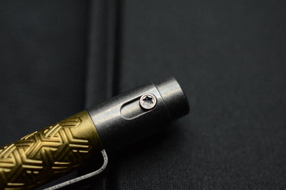 RARE Nottingham Tactical G2 Double Lock - YNOTTY Design Brass Pen