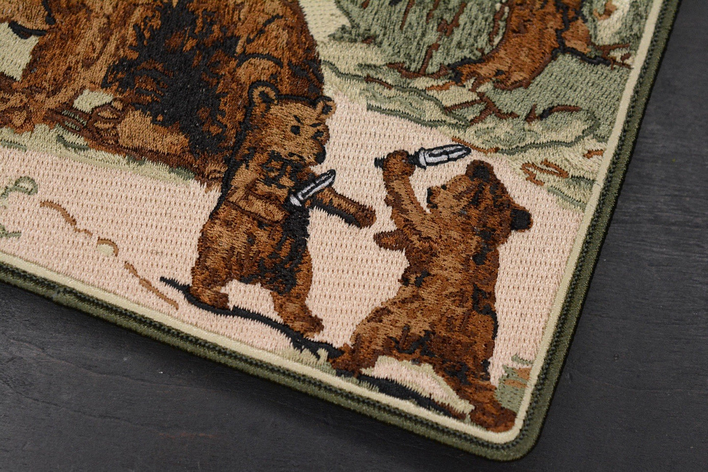 NEW Prometheus Design Werx Bear Cub Knife Fight Morale Patch 7” x 5”