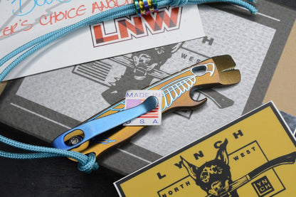 NEW Lynch Northwest V2.7 Double Wing Makers Choice Ano Pry w/ Custom Bead & COA