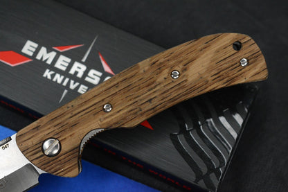 RARE Emerson Knives Liberty & Freedom - America 250 American Oak SN 47 of 50