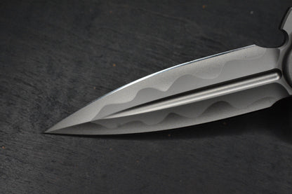 CUSTOM Nadeau Sharp By Design Arch Nemesis Aspirated w/ D/E M390 Etched Blade
