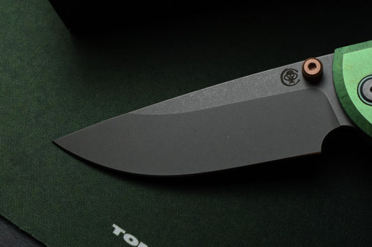 NEW CHAVES Knives Scape GOAT Street Corundum - Ti Mag Copper Inlays / M390