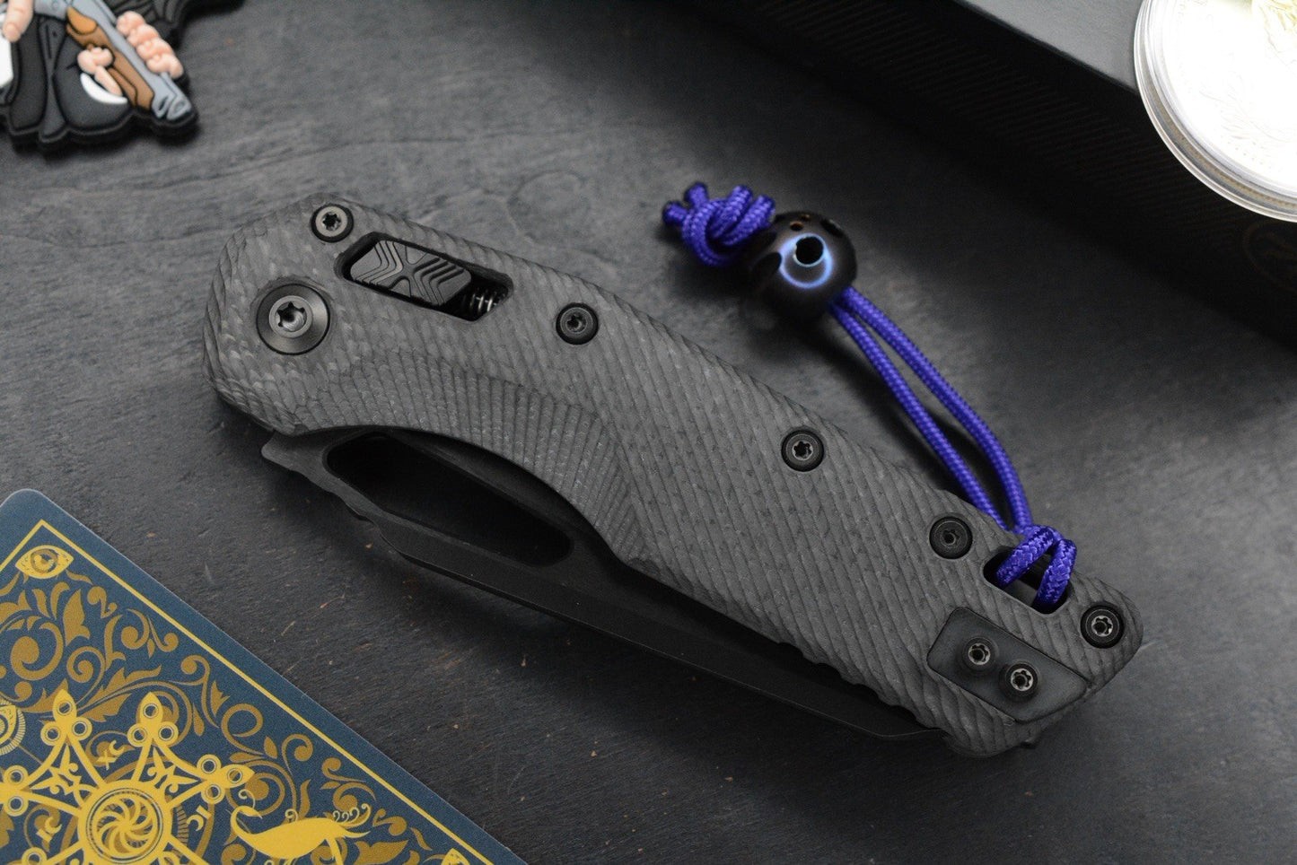 NEW Microtech MSI RAM-LOK Carbon Fiber SHADOW Black DLC w/ John Wick Pack & Bead