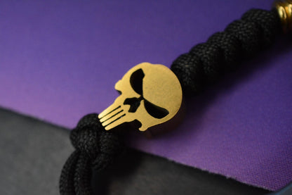 RARE Metal One Anodized Punisher Spike Pry Bar w/ Brass Bead Re NGMCo Microtech