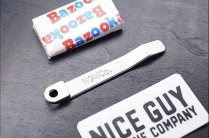 NEW NGMCo CRK Ti Pocket Clip Chris Reeve Nice Guy Machine Sandblasted Finish