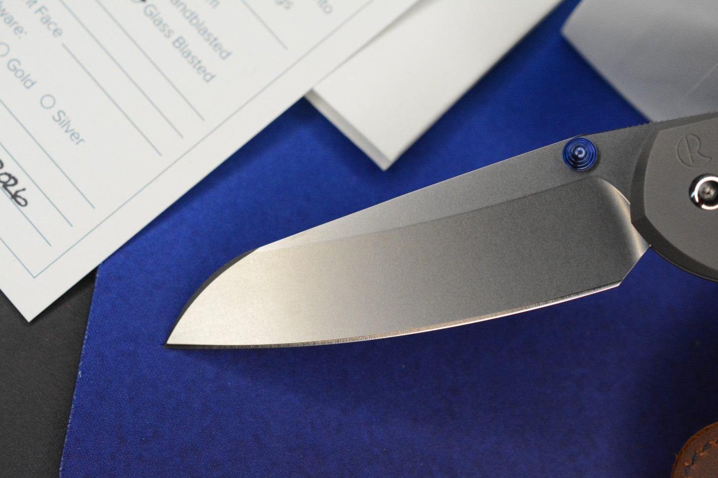 NEW Chris Reeve Large Sebenza 31 - Glass Blasted / Inkosi Blade w/ Sheath