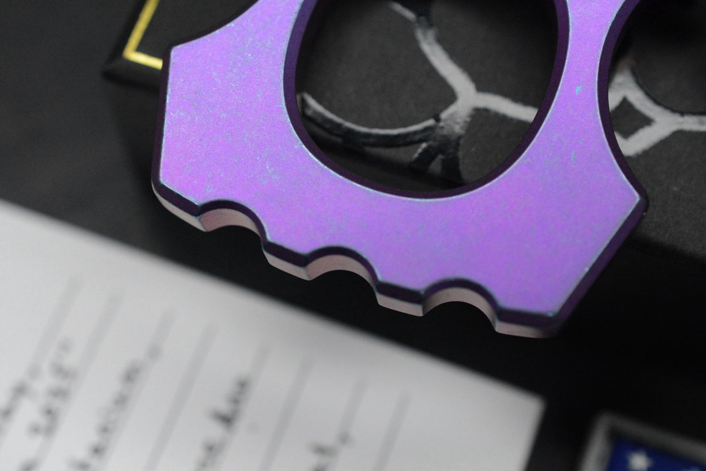 NEW BRNLY Cypop Halloween Toothy Purple LE - Engraved Bottle Opener w/ Rock Bead