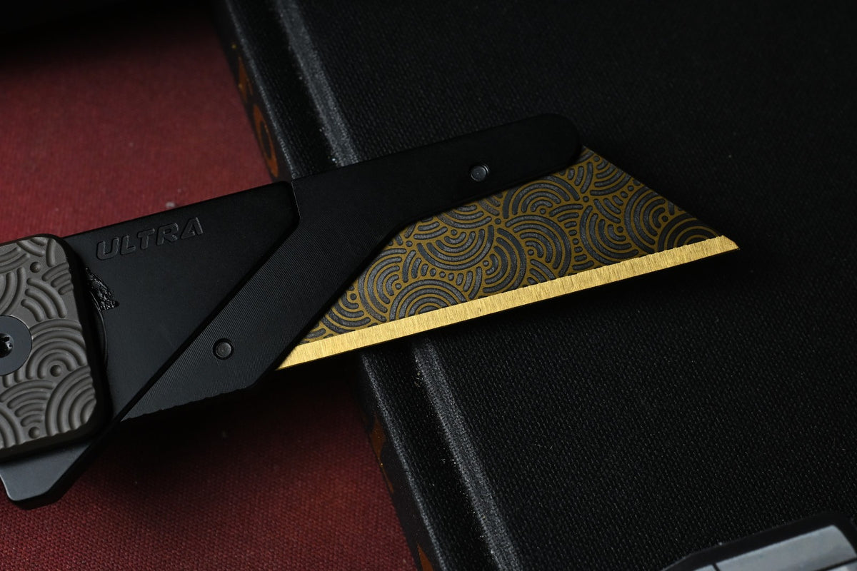 NEW Exceed Designs x Urban EDC TiRant Ultra - Bronze Ti Chaos Seigahai Skiff