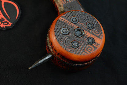 RARE RMJ Tactical Gold Forge Point Ball Head War Club - Ornate Valhalla Edition