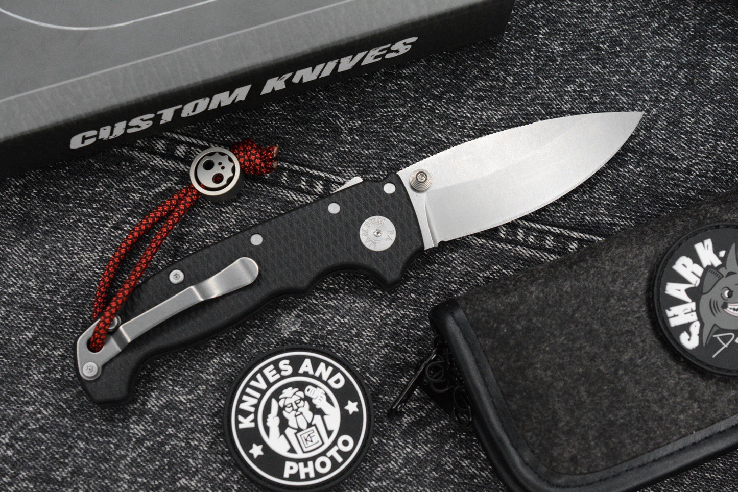 RARE Demko Custom USA AD20S - Black G-10/ Barong Magnacut Stud Only