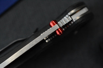 NEW Benchmade Mini Freek - Full Carbon Fiber w/ Red Thumbstud & Backspacer