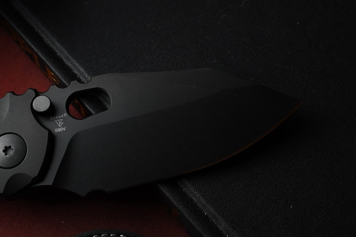 RARE Dalibor Bergam Draco - Black DLC Milled Ti Integral / Black DLC S90V