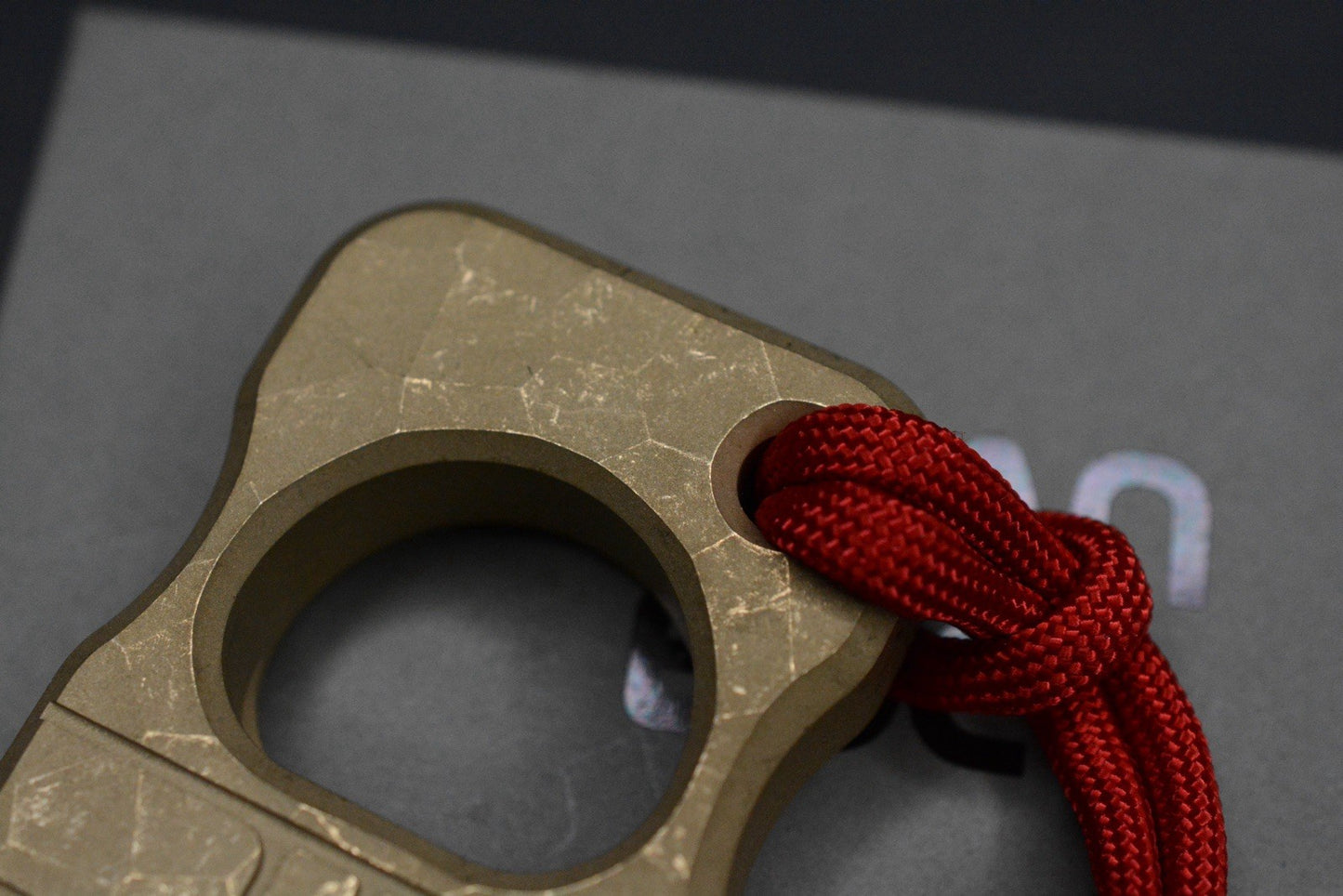 NEW Urban EDC x Cad Lab Fist Bump Bottle Opener Dark washed Brass w/Rocket Bead