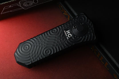 NEW Hypercut Oracle Razor Knife - Black Starburst Aluminum / Stonewashed