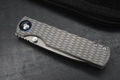 CUSTOM Monterey Bay Sea Otter Iron Weave - Timascus Pivot / Compound Magnacut