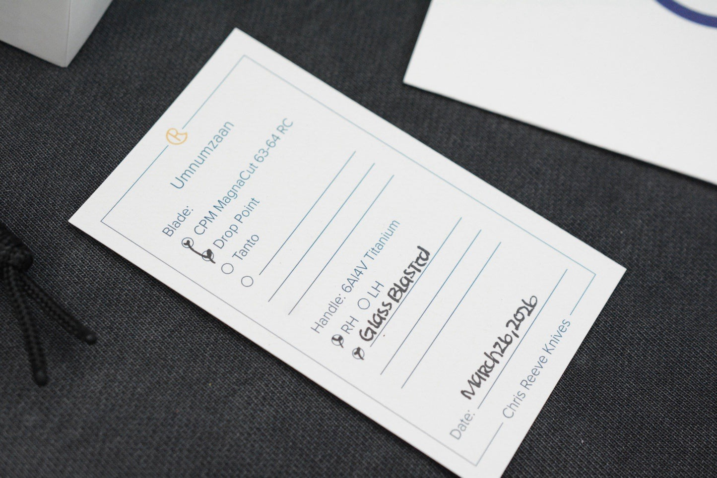 NEW Chris Reeve Umnumzaan - Glass Blasted / Drop Point Magnacut